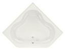 60 x 60 in. Combo Drop-In Bathtub with Center Drain in White