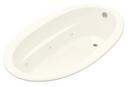 72 x 42 in. Whirlpool Drop-In Bathtub with Reversible Drain in Biscuit