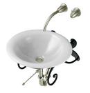 18 x 16 in. Cast Iron Wall Mount or Above Counter Lavatory Vessel with Glazed Underside in White