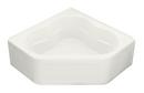 KOHLER White 60 x 60 in. Soaker Corner Bathtub Center Drain 