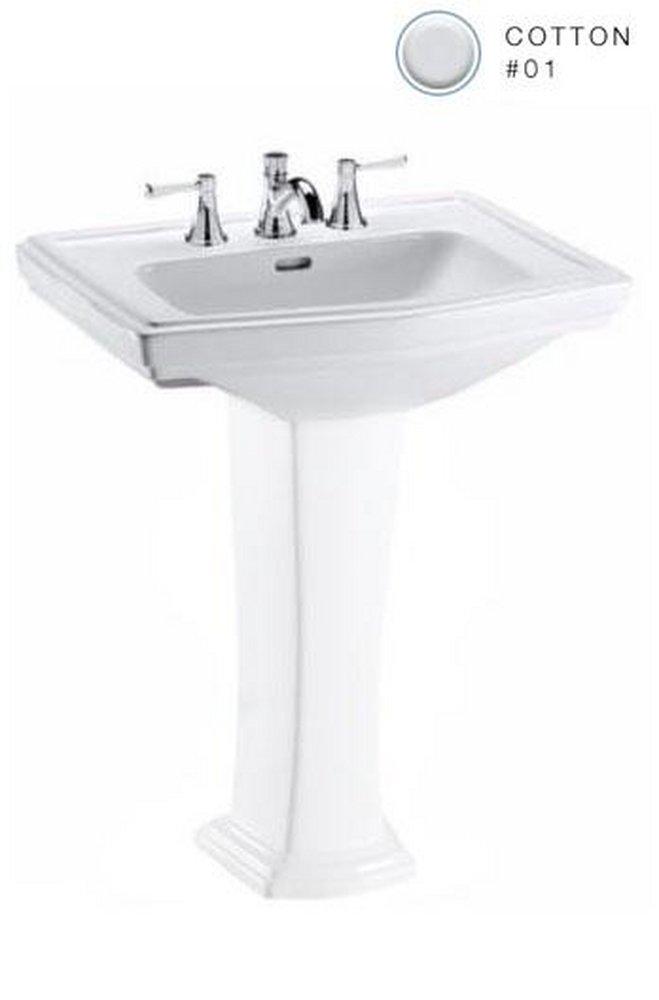 TOTO Cotton Pedestal Bathroom Sink 