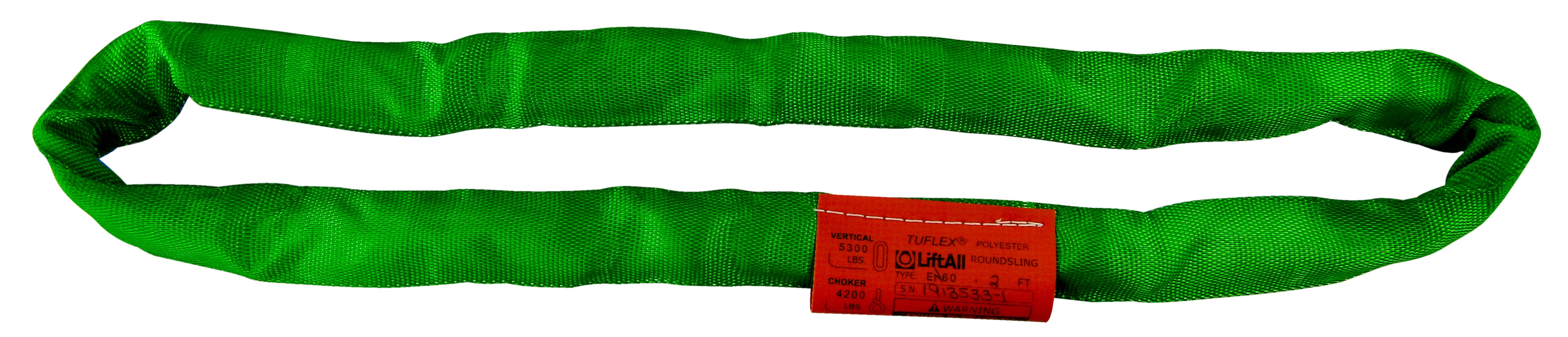 Lift-All&reg; Green Endless Round Sling in Green 
