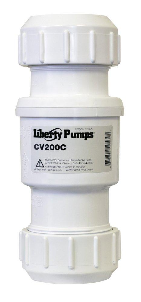 Liberty Pumps White 2 in. PVC Check Valve 