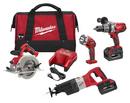 Milwaukee&reg; Black Cordless Reciprocating Saw 4 Tool Kit 