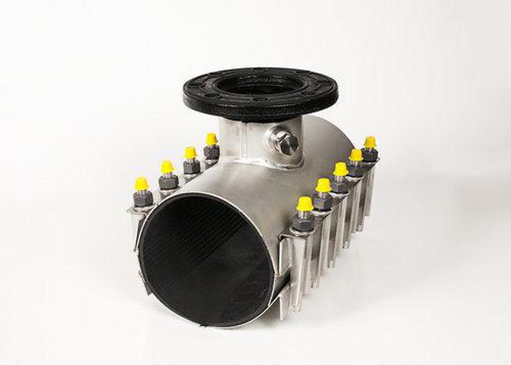 Romac Industries Flanged Ductile Iron C110 Full Body Tapping Sleeve 12.90-13.30 in. 