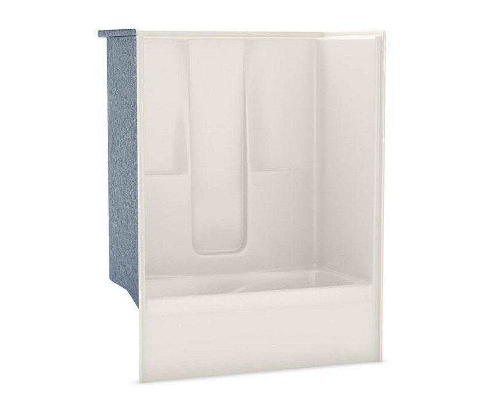Aker by MAAX Biscuit 60 x 33 in. Tub and Shower with Right Hand Drain 