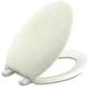Elongated Closed Front Toilet Seat with Cover in Biscuit