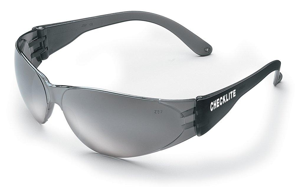 Crews Scratch Resistant Safety Glasses with Smoke Frame 