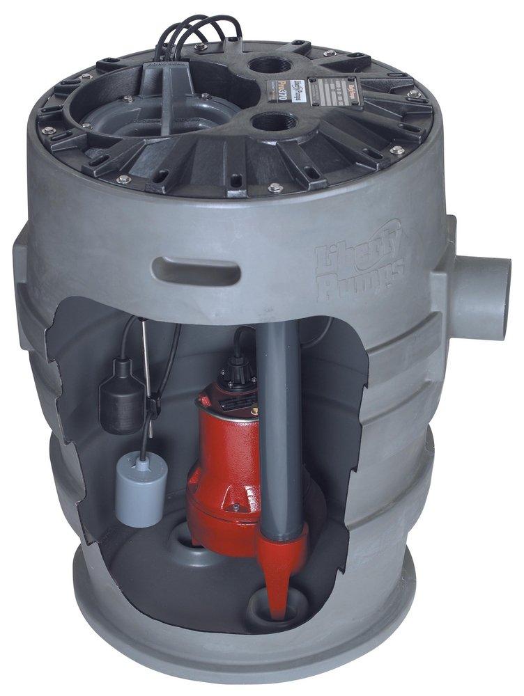 Liberty Pumps Grey 115V Sewage Phase with Access Cover 