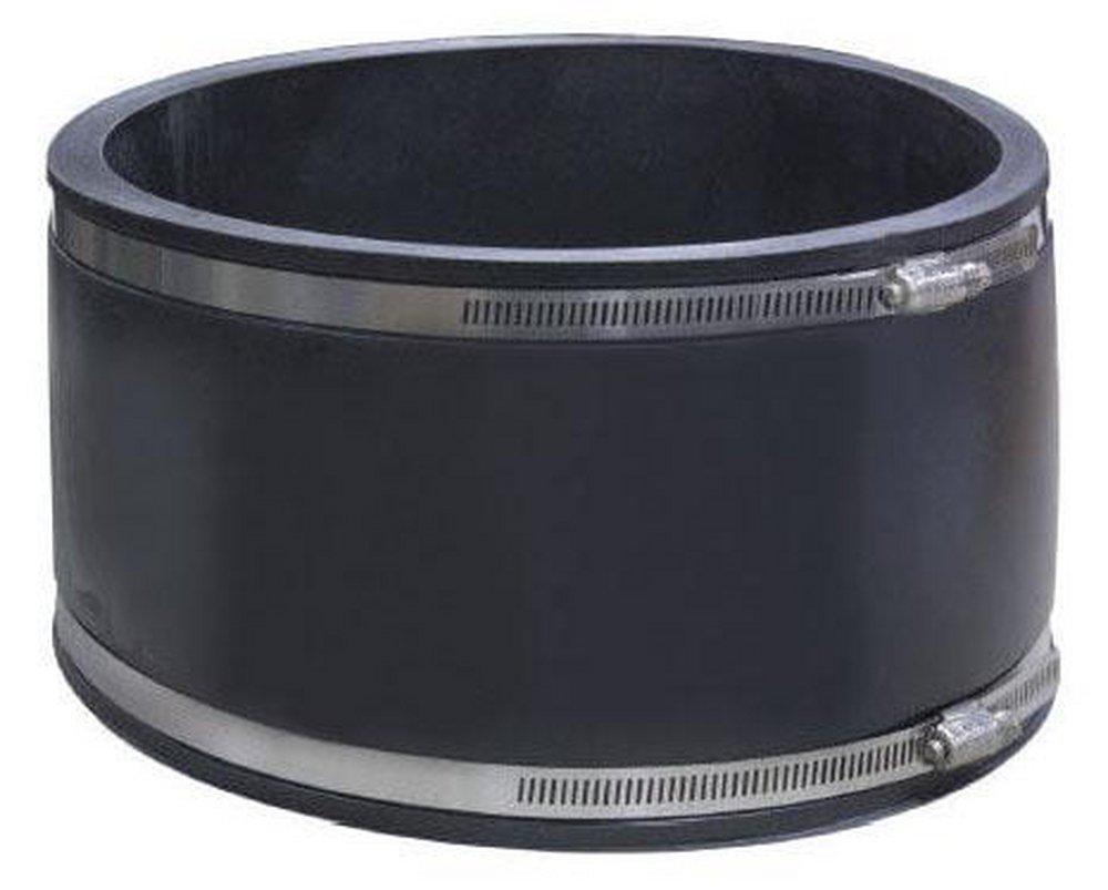Fernco Clamp Plastic Coupling with Stainless Steel Band 
