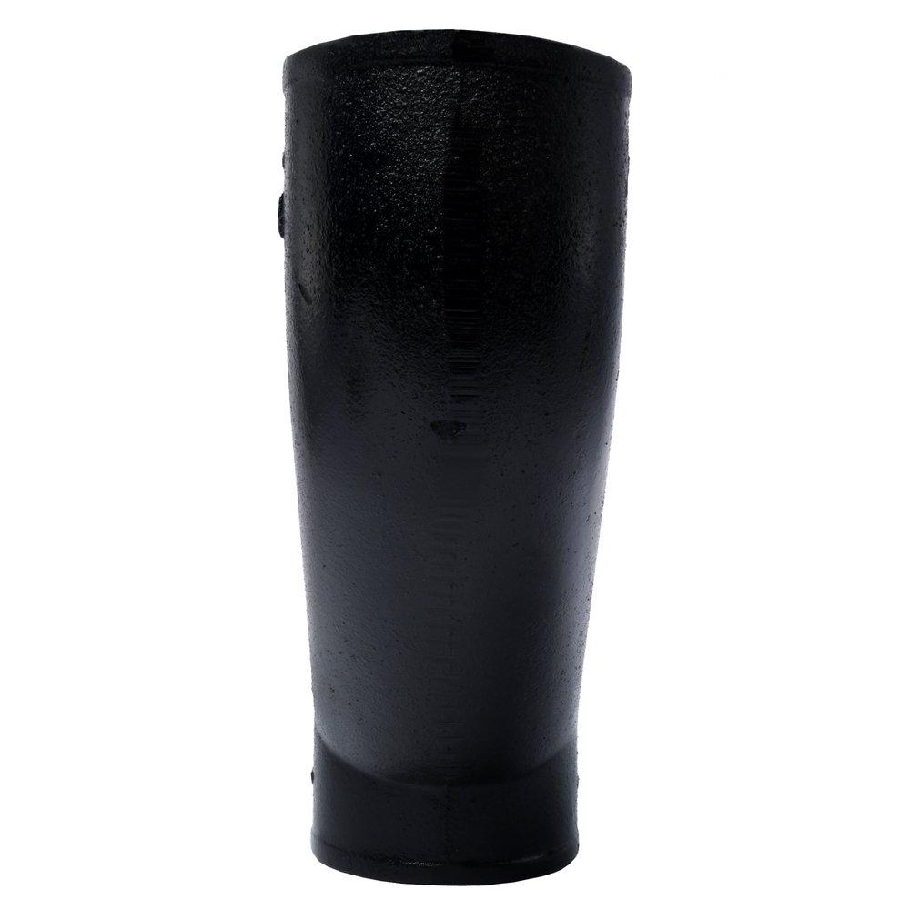 Black No Hub Cast Iron Upright Wye 