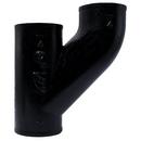 Black No Hub Cast Iron Upright Wye 