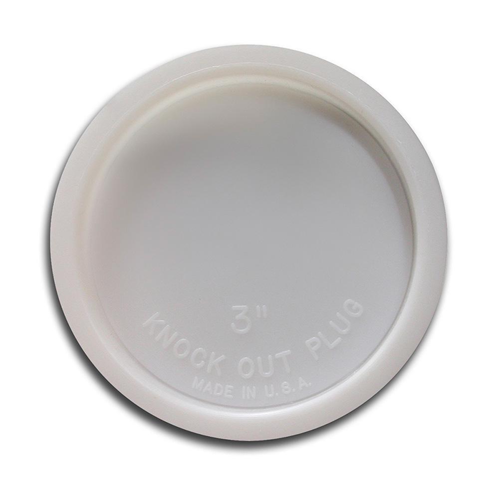 Jones Stephens White PVC Knockout Test Cap in White 