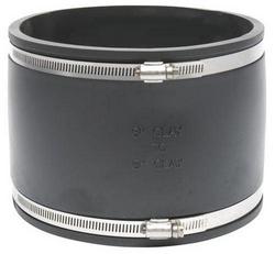 6 in. Clamp Plastic Coupling with Stainless Steel Band