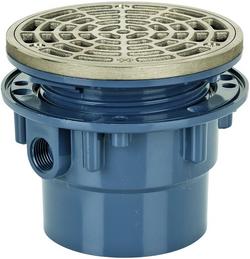 3 in. Inside Caulk Plastic Floor Drain