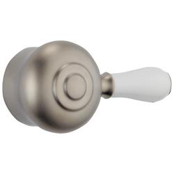 Single Porcelain Lever Handle in Brilliance Stainless