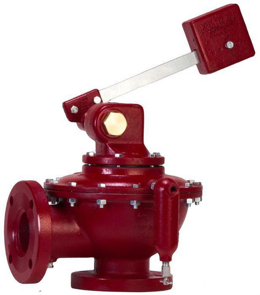 Kimray Cast Steel and Ductile Iron NPT x Flanged Diaphragm Valve 