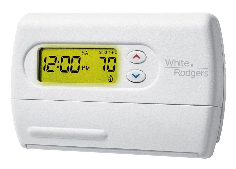 White-Rodgers 7 Day Programmable Hardwire/Battery Power Thermostat 