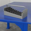 Jones Stephens Grey 1-1/4 in. 40-Piece Cap Nipple Tote Tray 