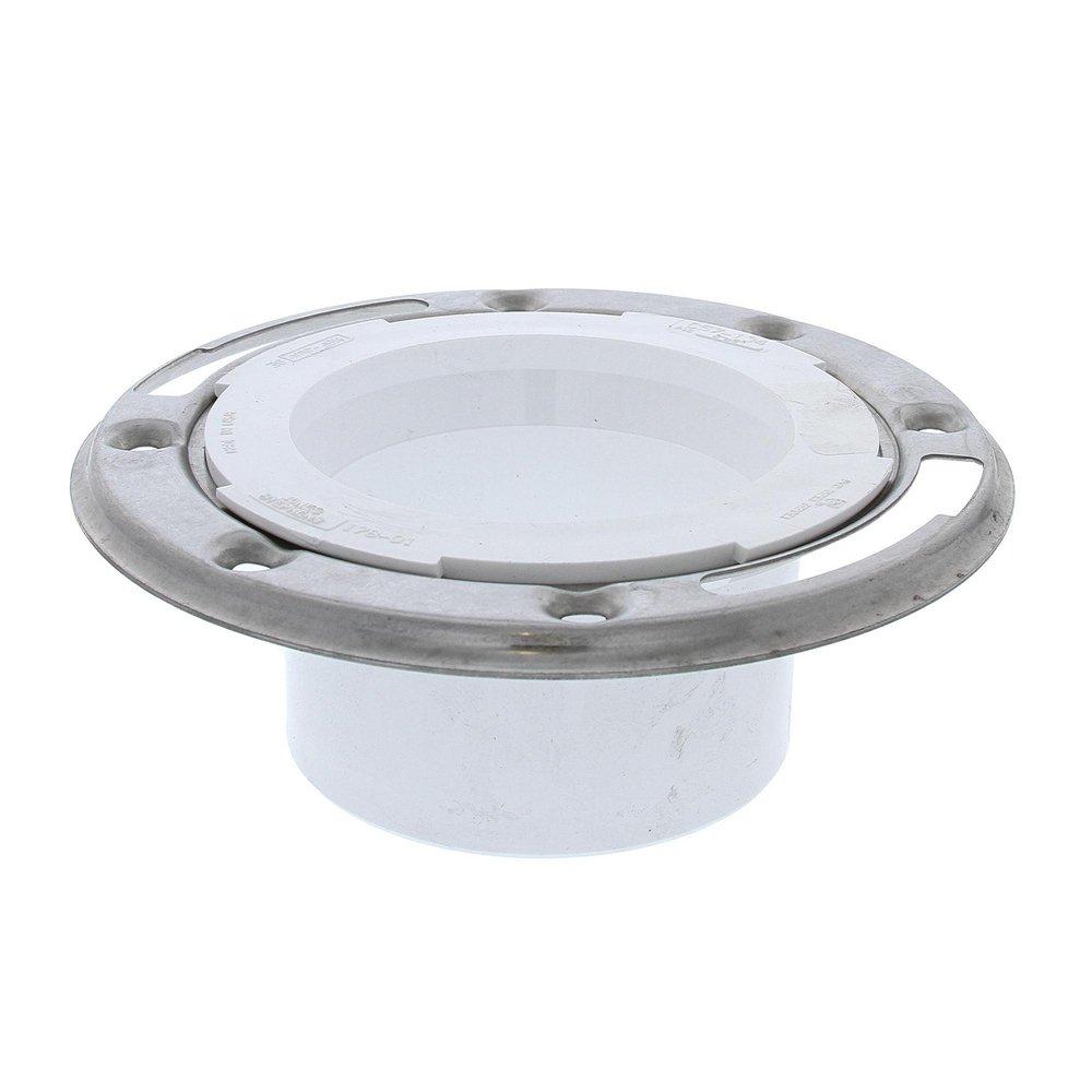 Jones Stephens White Plastic PVC Closet Flange 
