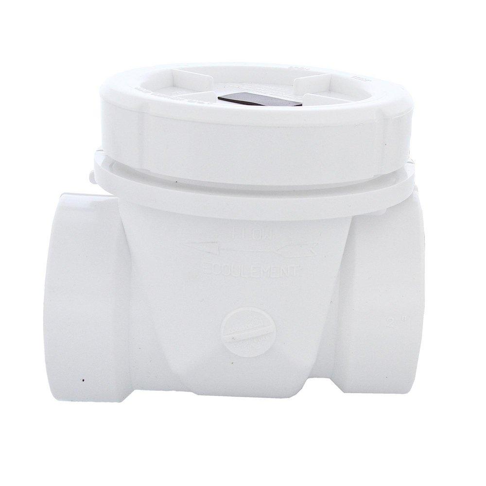 Jones Stephens White PVC Socket Backwater Valve 