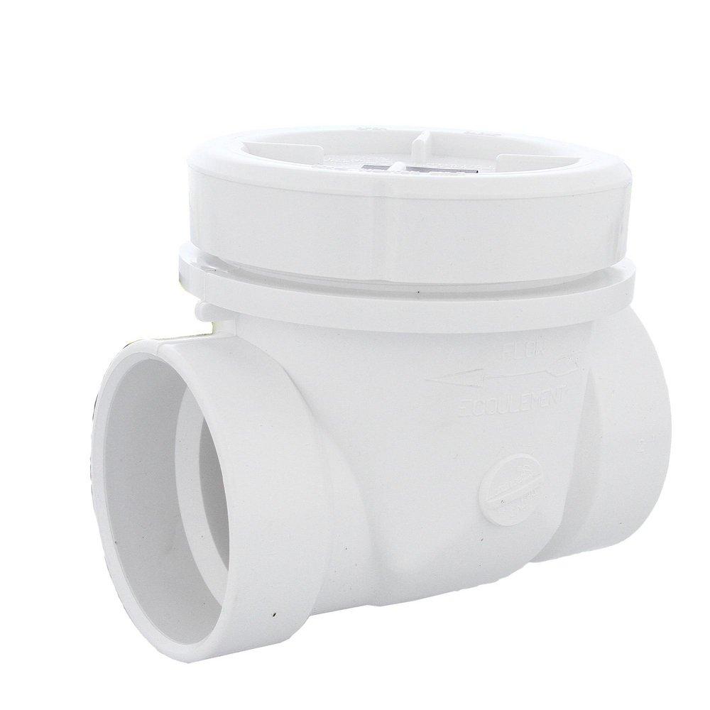 Jones Stephens White PVC Socket Backwater Valve 