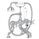 Perrin & Rowe&reg; Polished Chrome 19 gpm Tub Filler with Double Cross Handle 