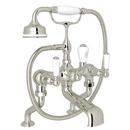 Perrin & Rowe&reg; Polished Nickel Three Handle Roman Tub Faucet 