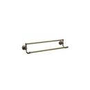 18 in. Double Towel Bar in Tuscan Brass