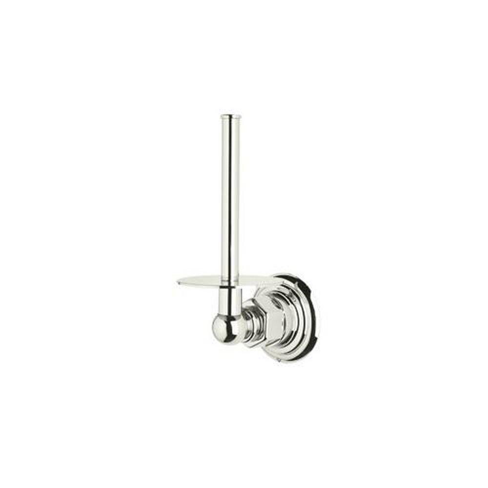 ROHL&reg; Polished Nickel Wall Mount Toilet Tissue Holder 