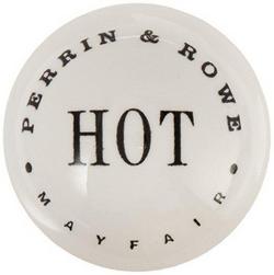 1/4 in. Ceramic Button in White
