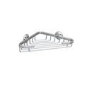 4 in. Small Wall Mount Corner Basket in Polished Chrome