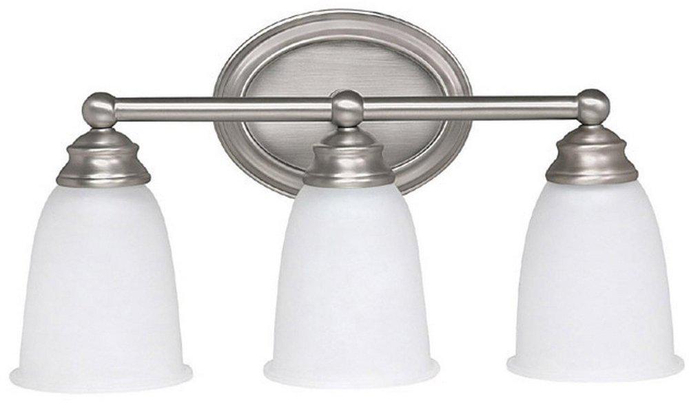 Capital Lighting Matte Nickel 3-Light Vanity Fixture 