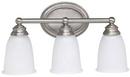 Capital Lighting Matte Nickel 3-Light Vanity Fixture 