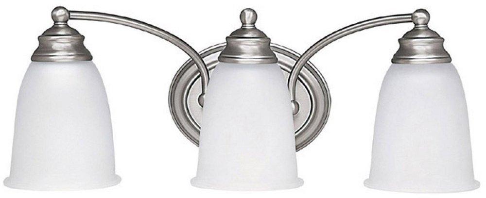Capital Lighting Matte Nickel 7-1/2 x 8 in. 100 W 3-Light Medium Bracket 
