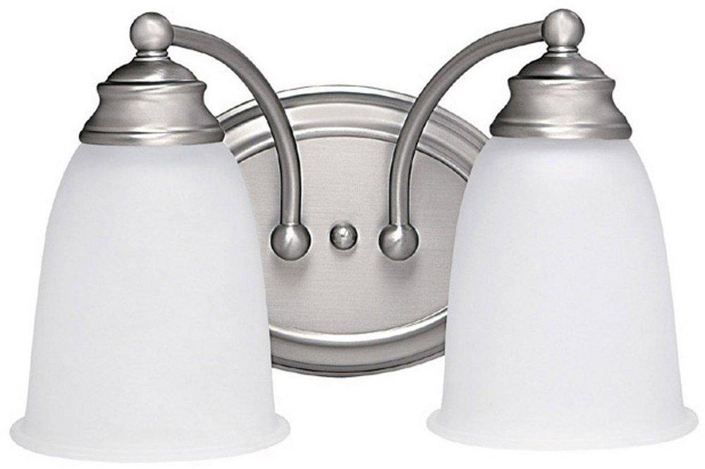 Capital Lighting Matte Nickel 12-1/2 x 8 in. 100 W 2-Light Medium Bracket 