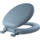 Round Closed Front Toilet Seat in Sky Blue