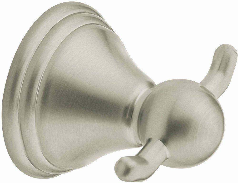 Moen Brushed Nickel 2 Robe Hook 