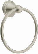 Round Closed Towel Ring in Brushed Nickel