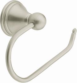 Concealed Mount and Wall Mount Toilet Tissue Holder in Brushed Nickel