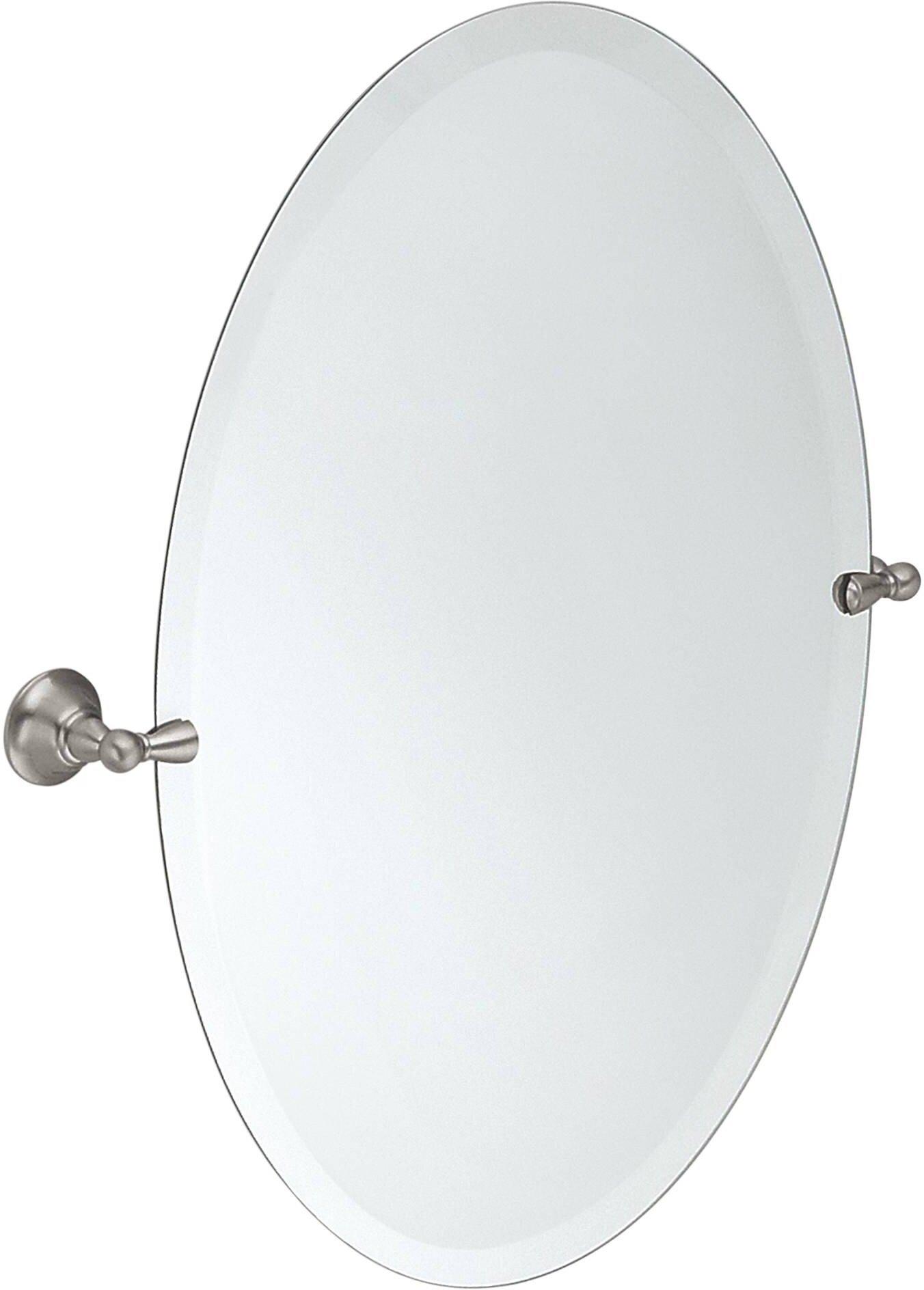 Moen Brushed Nickel Oval Tilt Mirror 