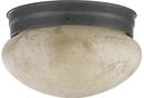 Quorum International Toasted Sienna 9-1/4 in. Ceiling Mount with Etruscan Glass Shade 