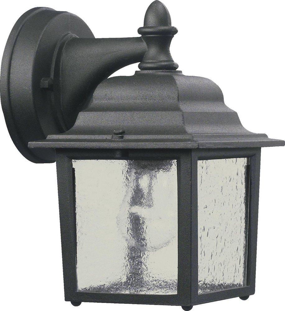 Quorum International Black 1-Light Box Wall Sconce 