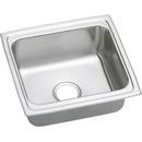 Stainless Steel Single Bowl Top Mount Bar Sink Lustrous Highlighted Satin