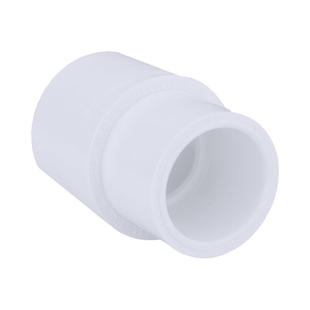 White PVC Schedule 40 Coupling 