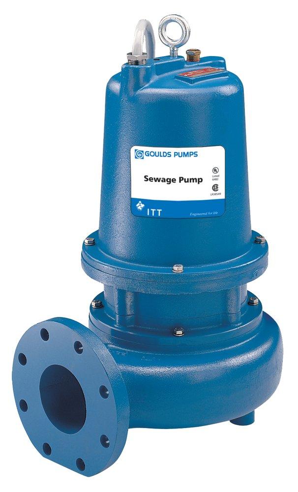 Goulds Water Technology 620 gpm Flanged Non-clog Horizontal Sewage Pump 