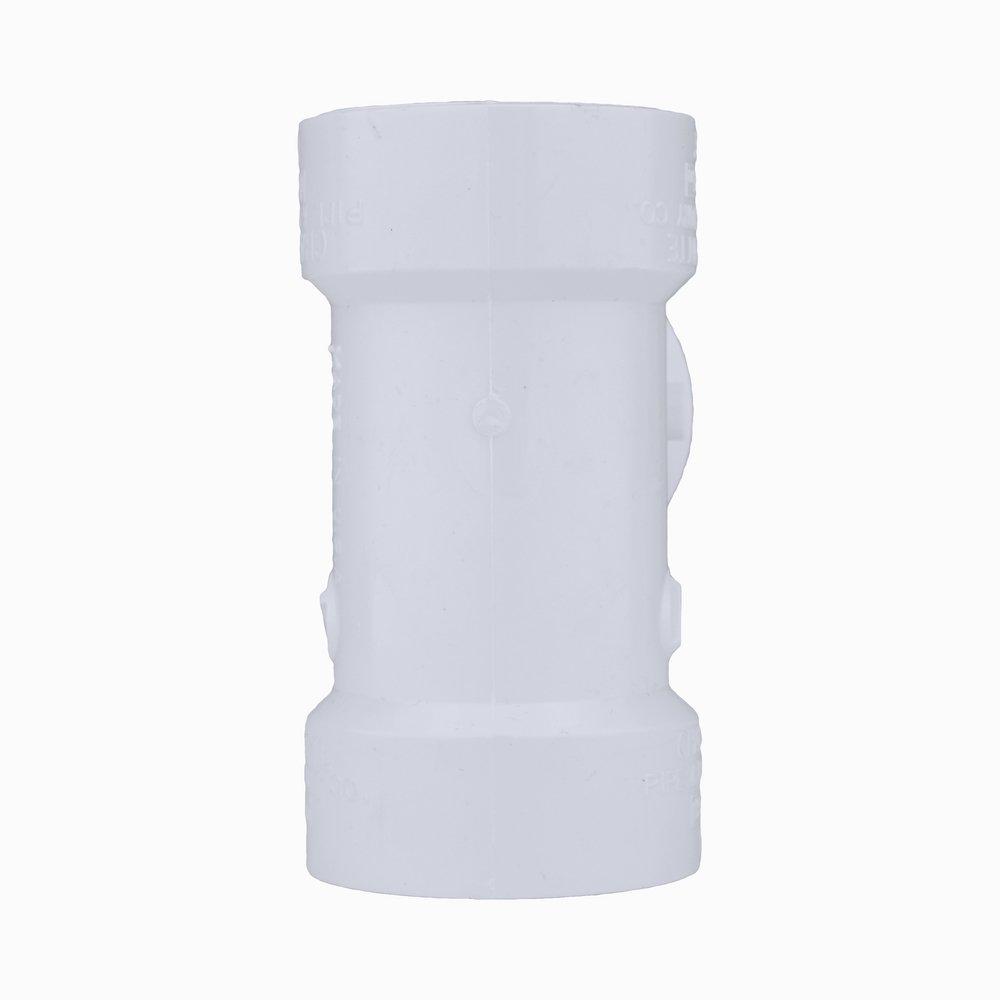 White PVC DWV Sanitary Tee 