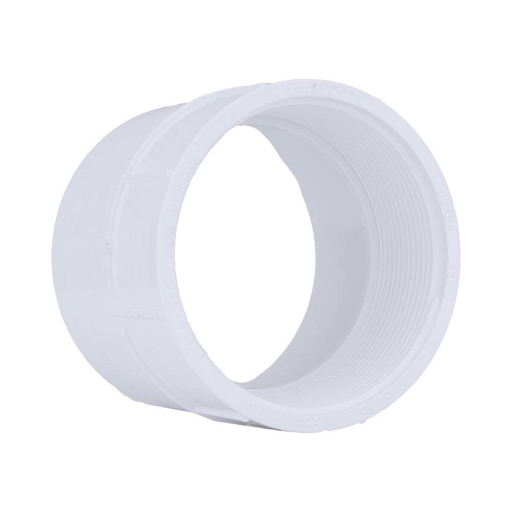 White PVC Schedule 40 Female Adapter 
