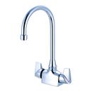 1.5 gpm 1-Hole Bar Faucet with Double Lever Handle in Polished Chrome