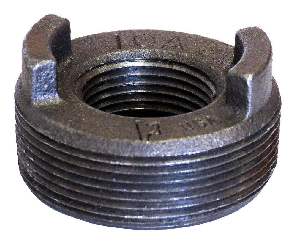 FNPT x MNPT 150# Domestic Black Malleable Iron Face Bushing 